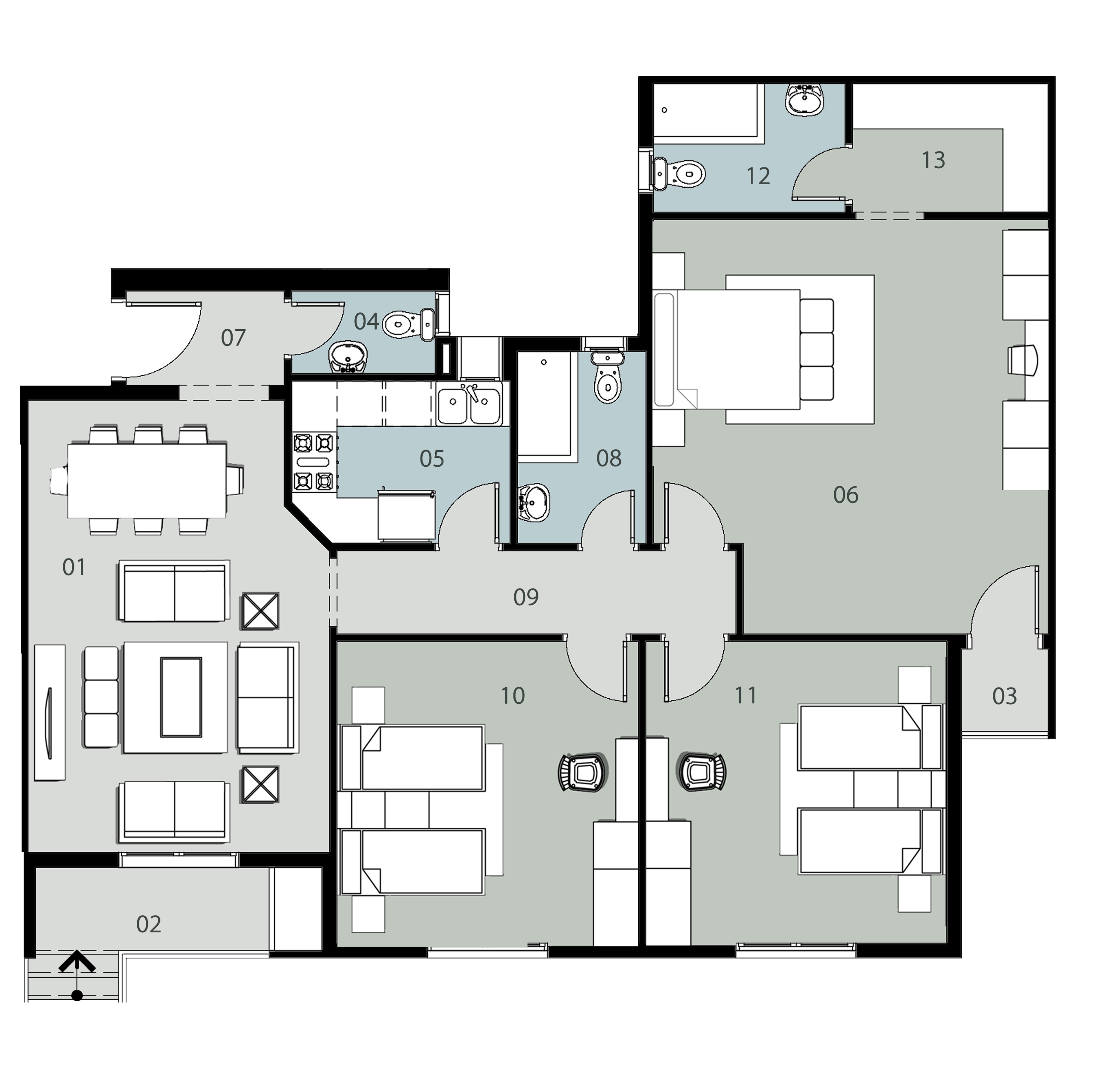 (5a - 03) الطابق الارضى
